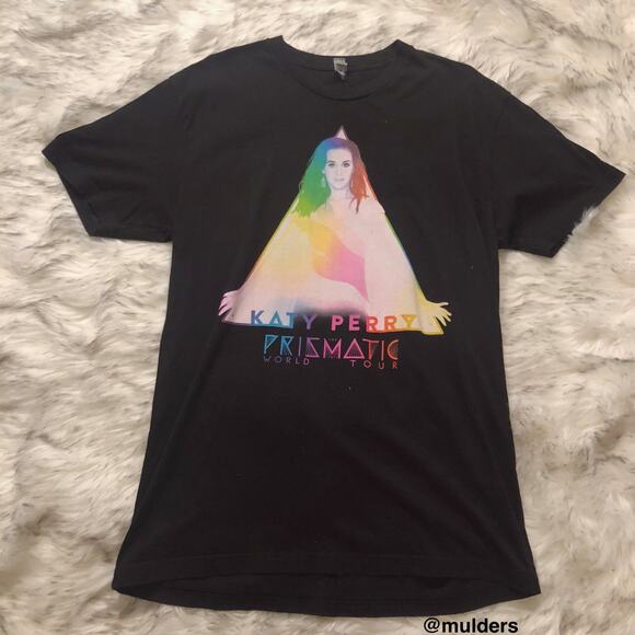 Next Level Apparel Katy Perry Prismatic World Tour Graphic Band Shirt - Picture 2 of 9